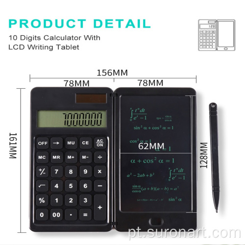 Calculadora gráfica lcd eletrônica para presente para crianças